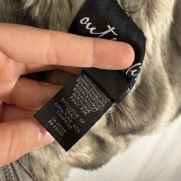 Outdoor Edition Parkhurst Faux Fur Vest Women's Large Brown Grey Full Zip - Picture 5 of 11